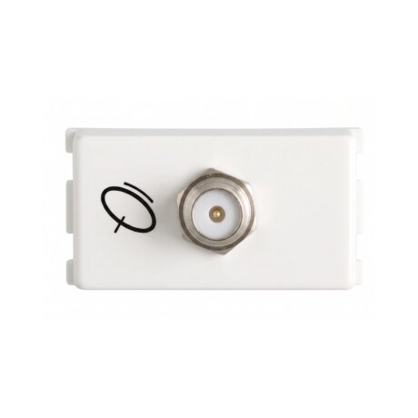 TOMA CO-AXIAL ATENEA Toma Co-Axial 75 Ohms Atenea Blanco