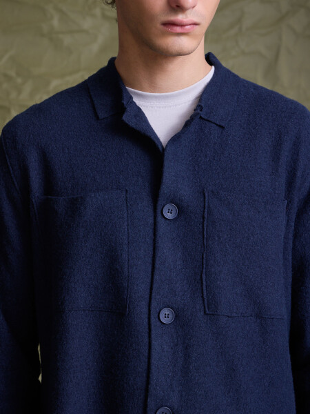 OVERSHIRT PIAUTOS MARINO