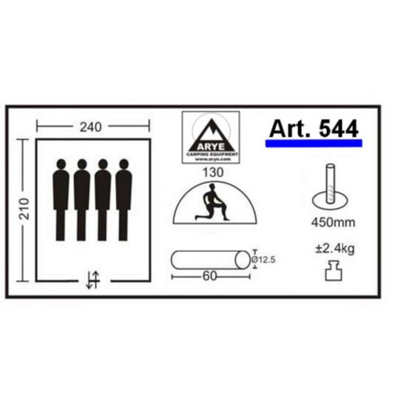 Carpa Monodome Arye 4/5 mod 544 Carpa Monodome Arye 4/5 mod 544