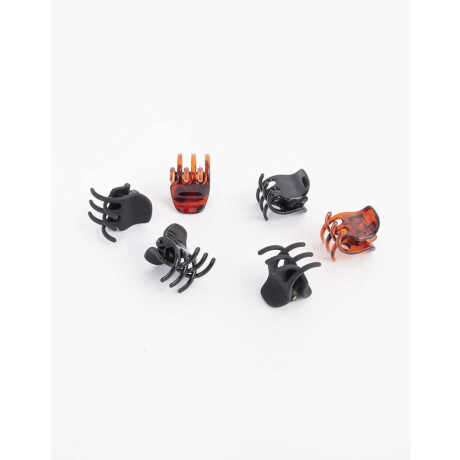 Set De Broches Combinacion Bicolor