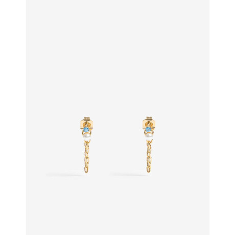 Set De Aros Con Cubic Zirconia Dorado