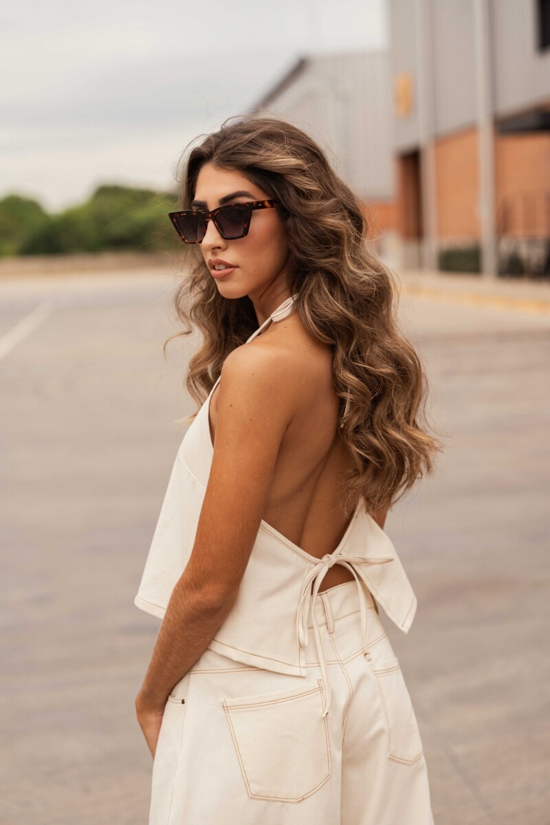 Pantalon Gretta Areia Pantalon Gretta Areia