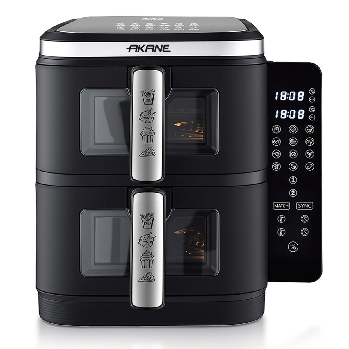 Freidora De Aire Akane Doble Canasto 11 L 2800 W A.850006 - FREIDORA SIN ACEITE AKANE A.850006 