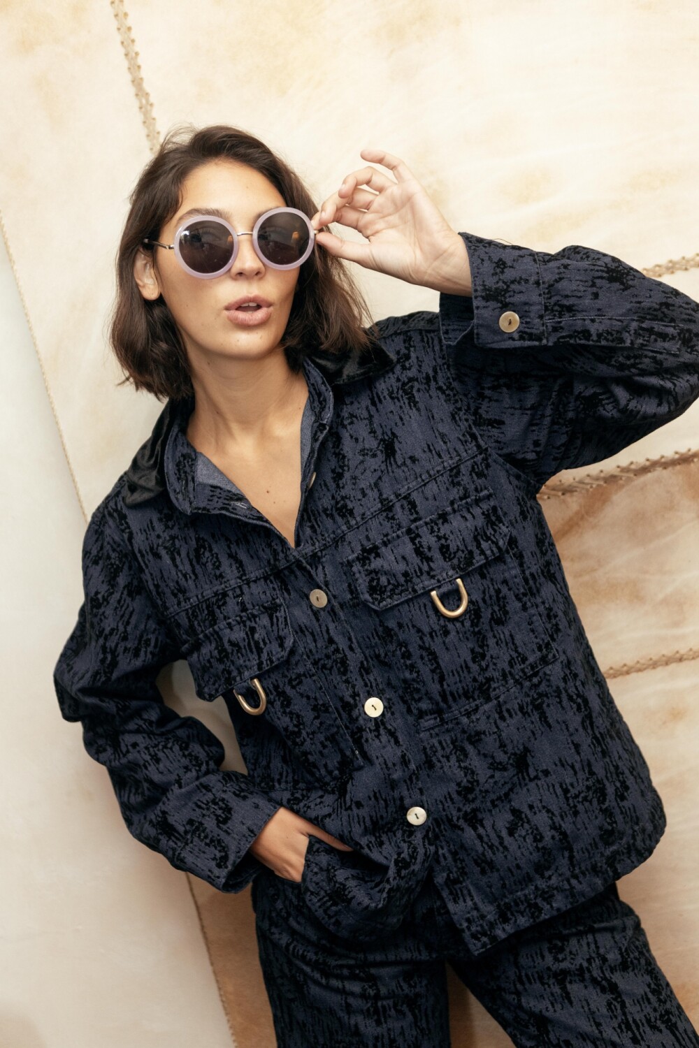 Ribbon Jacket Azul / Negro