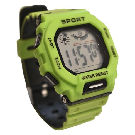 Reloj Deportivo p/ Hombre de Pulsera Waterproof Pantalla Luz Verde Manzana