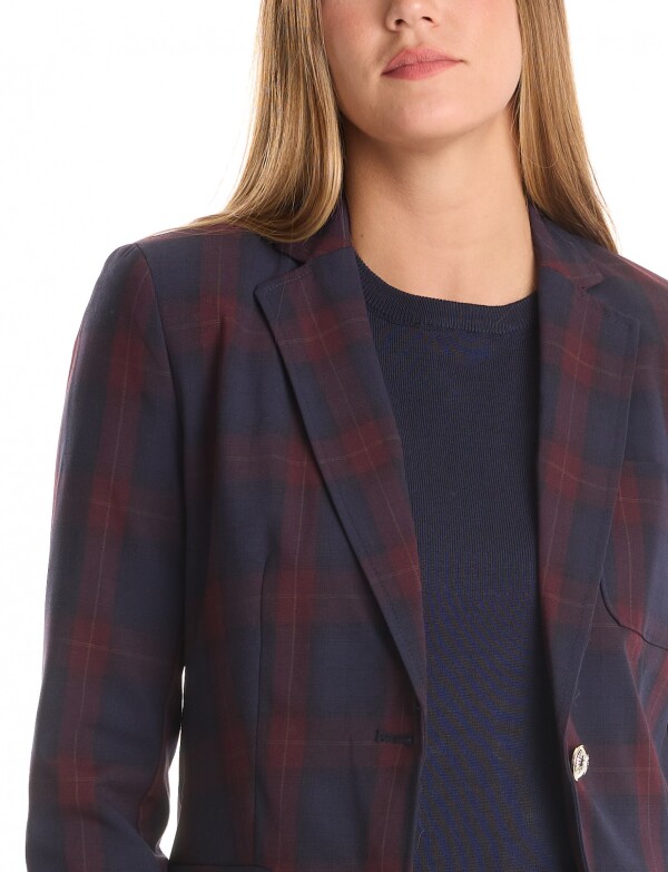 Blazer Cuadros AZUL/MULTI