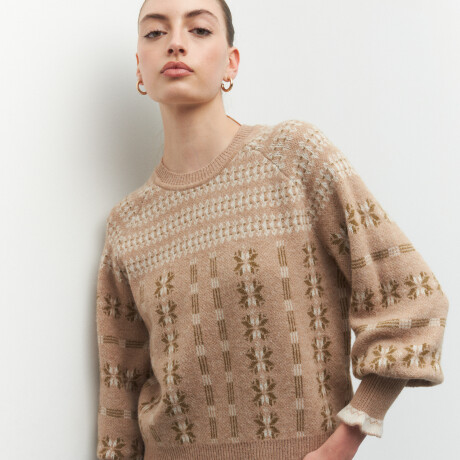 SWEATER CINTIA Beige Melange