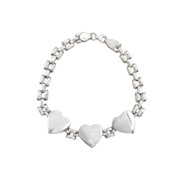 Pulsera Corazón-Plata 925-Sin piedra-PU3061 sinpiedra