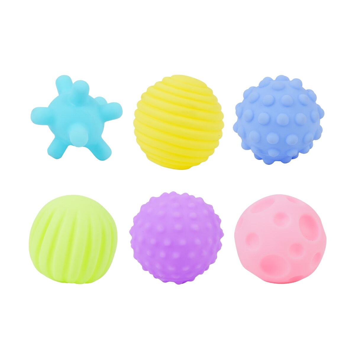 Pelota de goma con chifle x6 