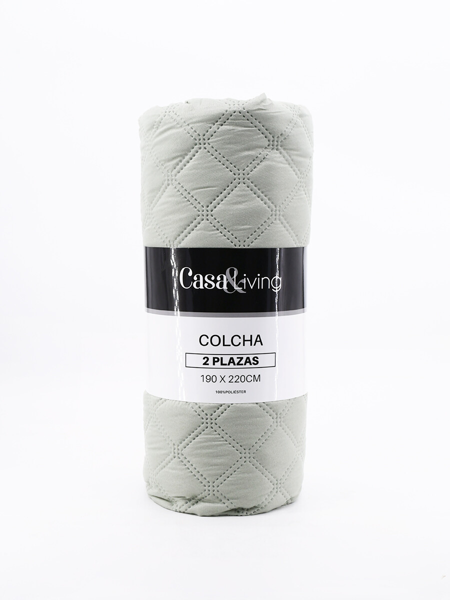 COLCHA 2 PLAZAS - VERDE 