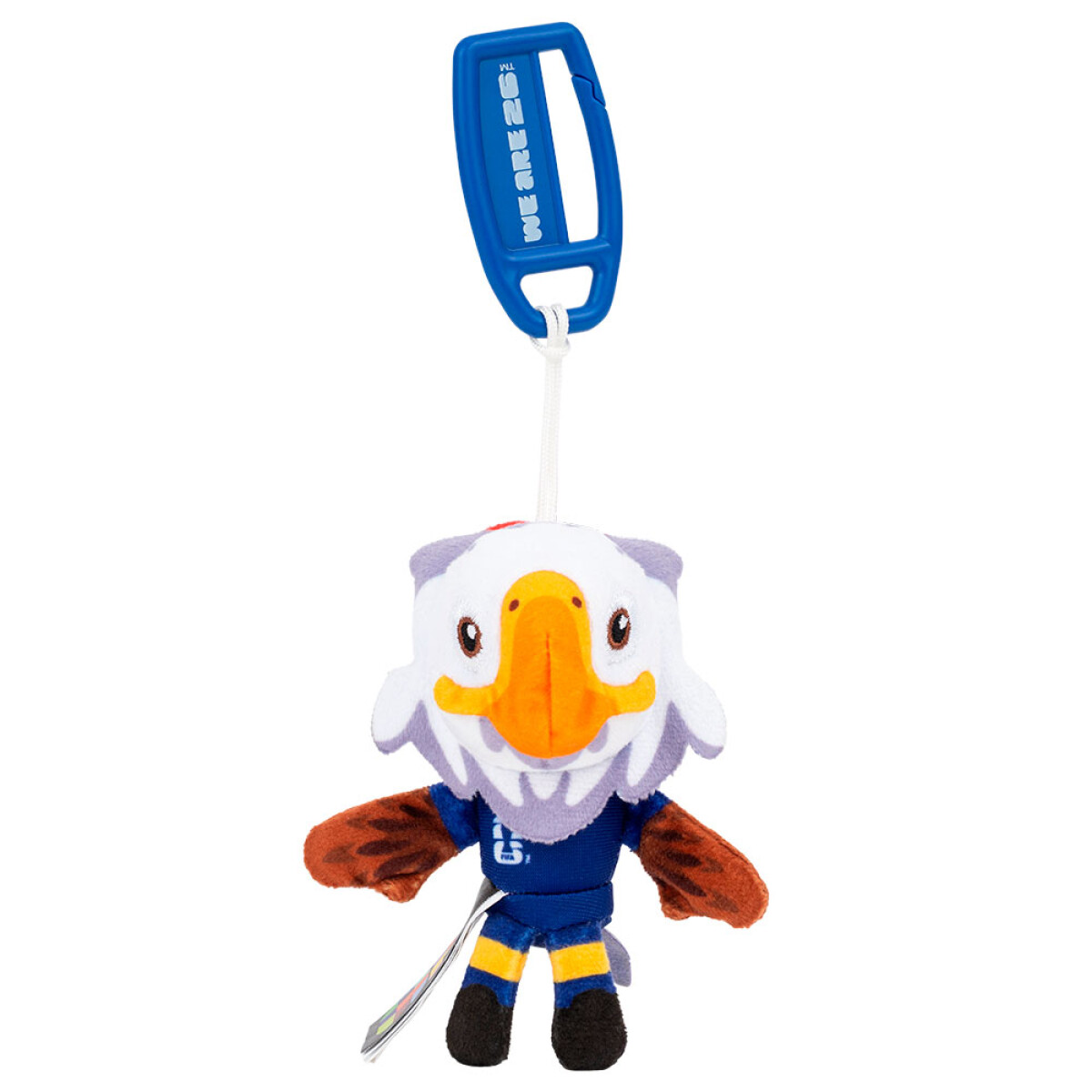 Llavero de Peluche de 10 cm de la Mascota de Estados Unidos - NARANJA 