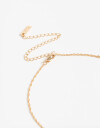 Cadena Corta con Dije Metal Collar Con Dije Corazón Bañado En Oro - Dorado