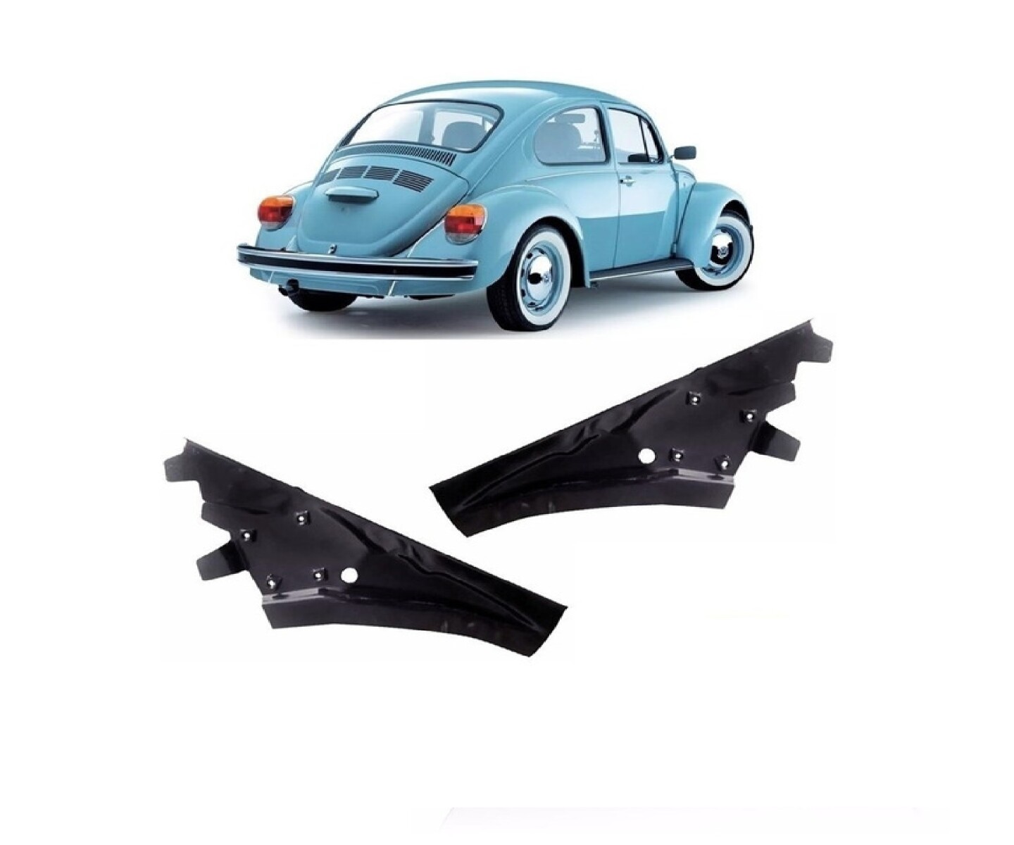 SOPORTE DE PARAGOLPE TRASERO IZQUIERDO FUSCA 1600 