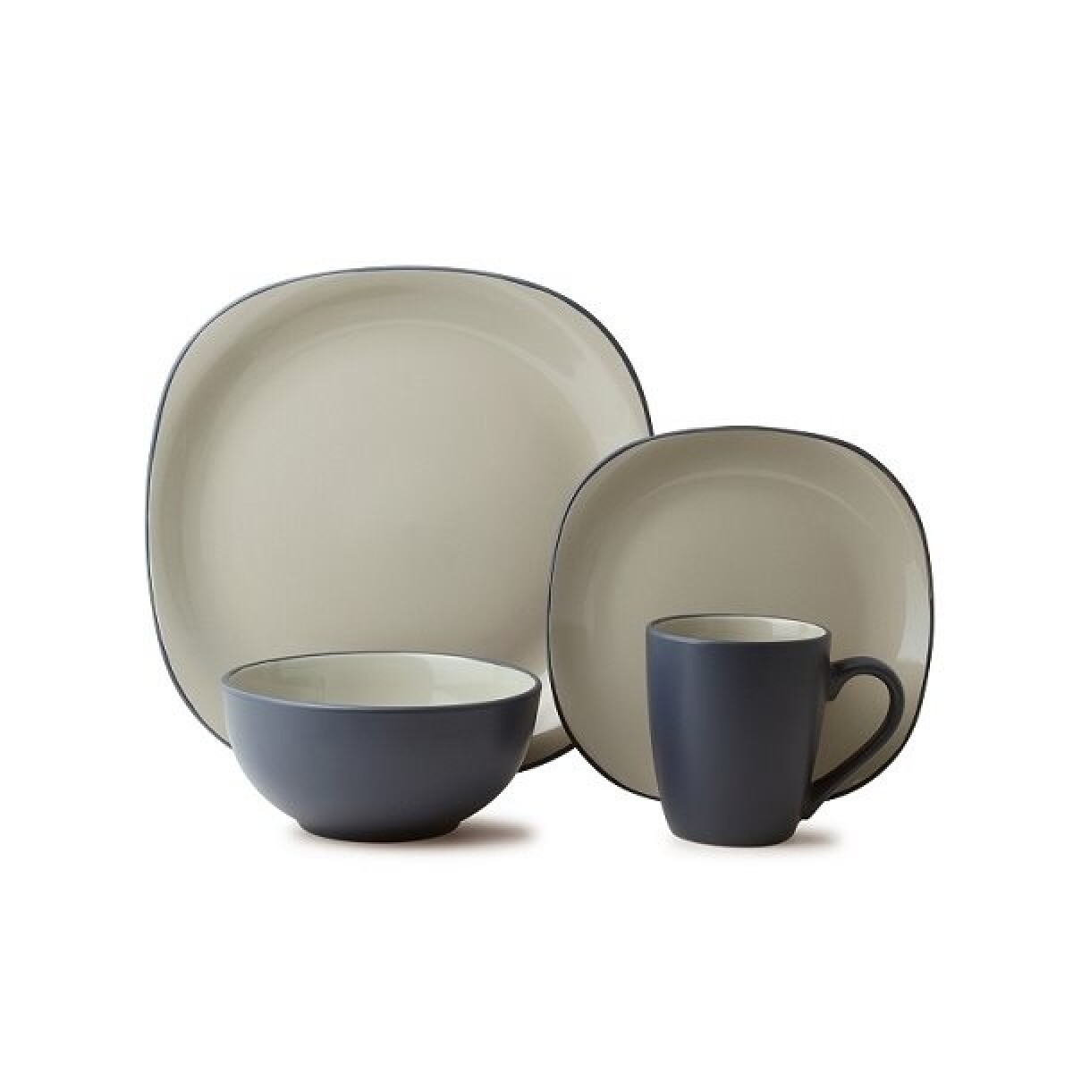 SET 16PZAS STONEWARE D27-20-16/360ML FONTANA STONE 