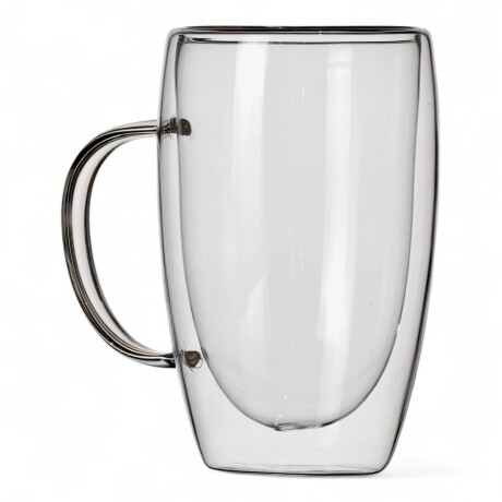 Taza Doble Pared Borosilicato 450ml Sin Color