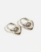 Aros Argollas Metal Argollas De Metal Reciclado - Plateado Rodio