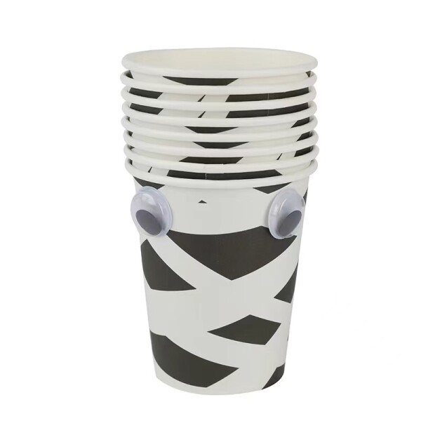 Set vasos halloween momia