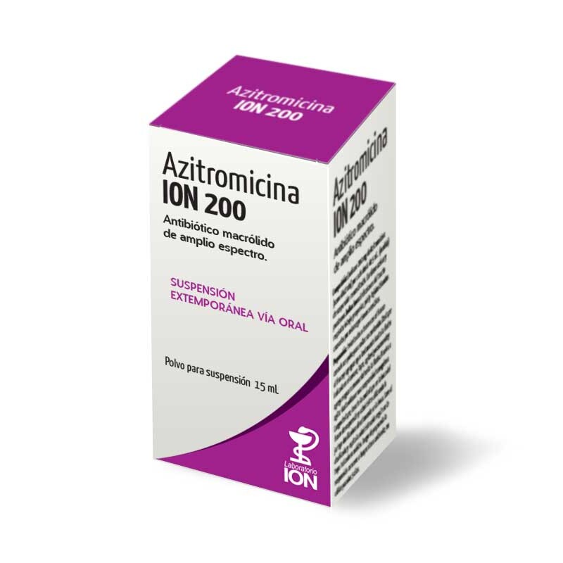 Azitromicina Ion Suspensión 200 Mg 15 Ml. Azitromicina Ion Suspensión 200 Mg 15 Ml.