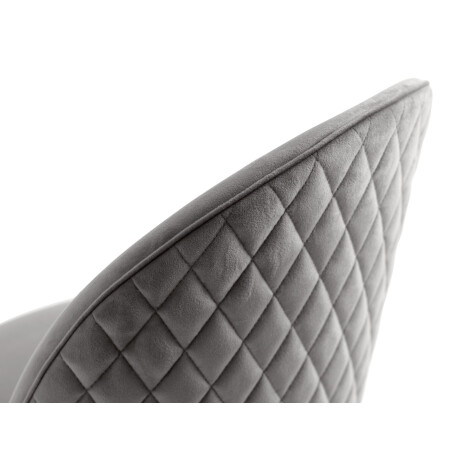 Silla De Comedor Kokkedal Terciopelo Gris