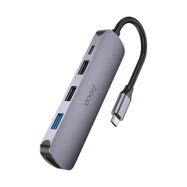 Hub Hoco Hb27 4 Puertos Usb-c A Hdmi HUB HOCO HB27 USB-C A USB A/C/HDMI