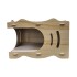 Casa Gatos Cama Cucha Cueva Madera MDF Rascador Corrugado Variante Color Madera Blanca