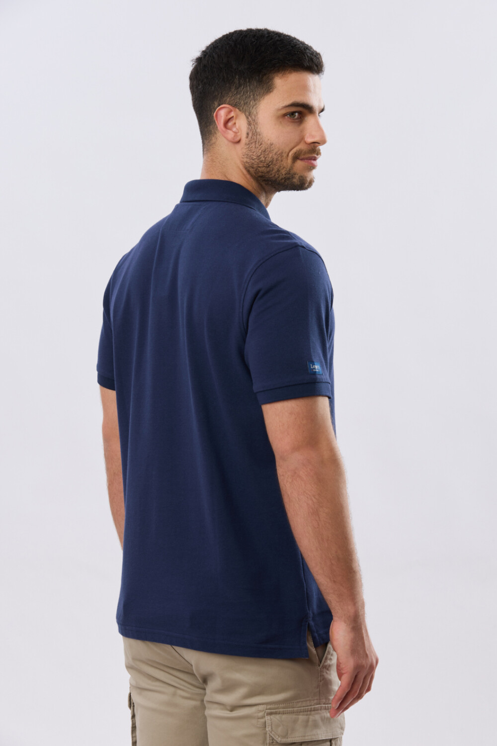 REMERA POLO LISA PIQUÉ Azul
