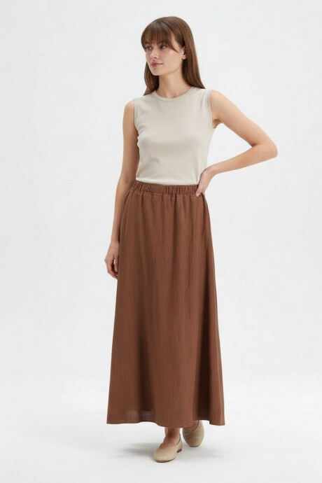 Falda Azur Marron