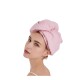Toalla de cabello rosa