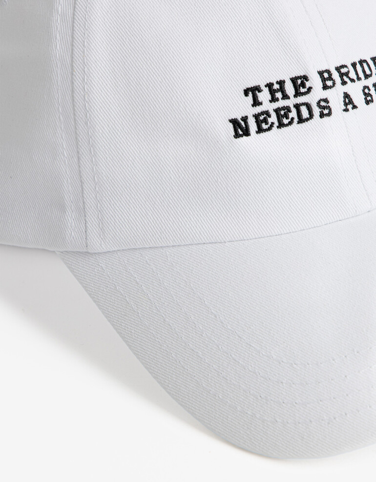 Caps Bride To Be Gorra Canvas Bride To Be - Blanco Crudo