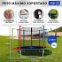 Cama Elástica de 2,44 M Trampolín Saltarín Multicolor (Azul, Rojo y Verde) Cama Elástica de 2,44 M Trampolín Saltarín Multicolor (Azul, Rojo y Verde)