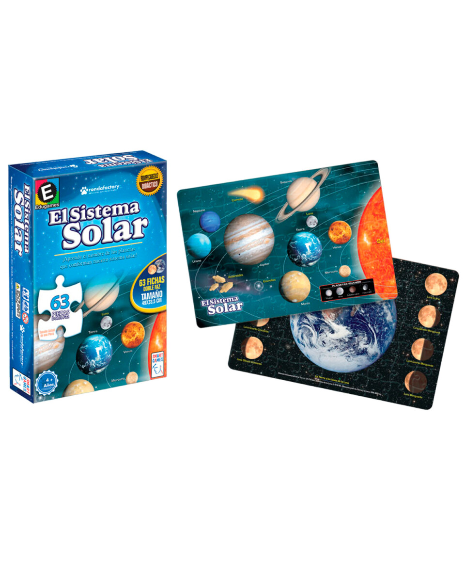 Puzzle Ronda sistema solar educativo con 63 piezas 