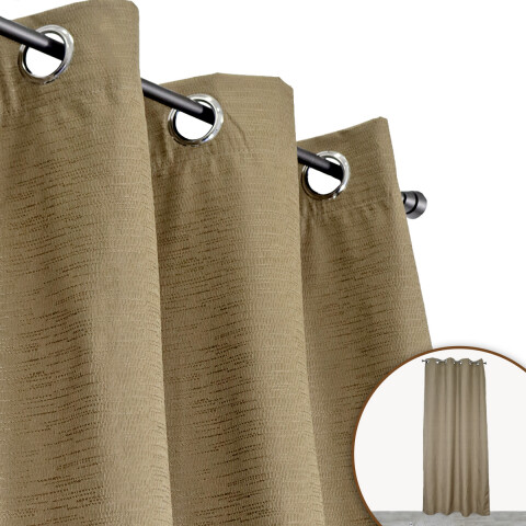 CORTINA ANTISOLAR FLORENCE BEIGE 137X229CM Unica