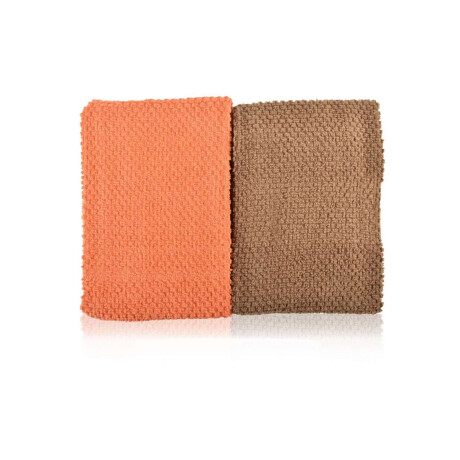 Pack X 2 Repasadores 100% Algodón 40x60cm Ladrillo y Marrón