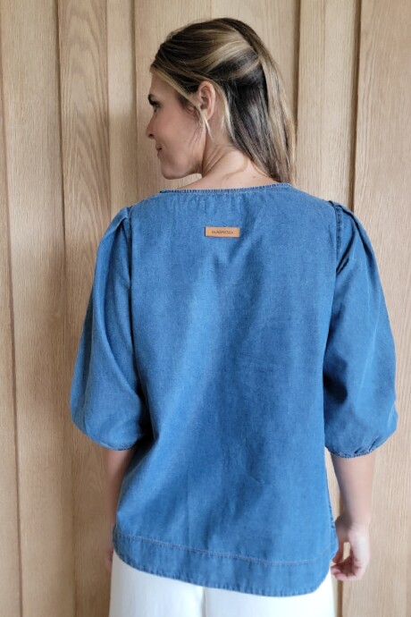 Blusa Petunia Denim Azul