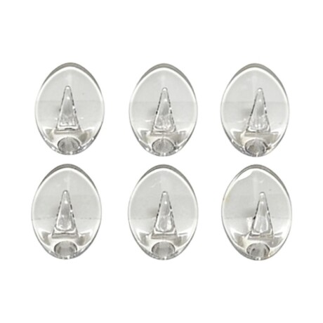 Percha autoadhesiva 6pcs transparente