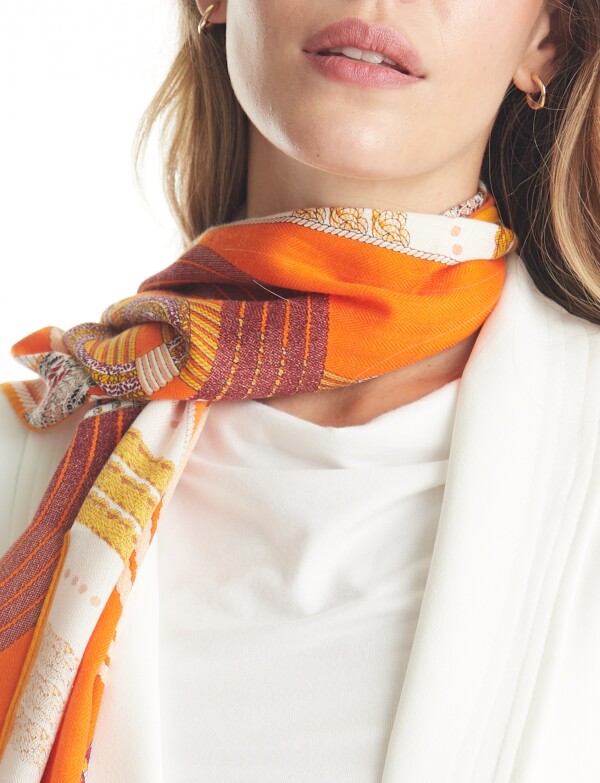 Pashmina Cashmere ANARANJADO/MULTI