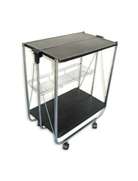 CARRITO PLEGABLE 3NIVELES 40x63x70CM NEGRO Y METAL CARRITO PLEGABLE 3NIVELES 40x63x70CM NEGRO Y METAL