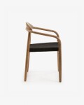 Silla Nina madera maciza eucalipto y cuerda negro