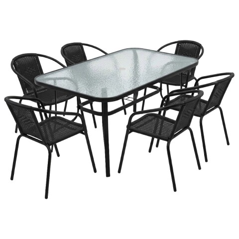 JGO DE MESA NEGRO P/JARDIN 7PZAS Unica