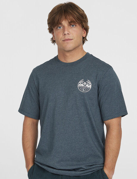 Remera O'Neill Circle Back Print Steel Azul Remera O'Neill Circle Back Print Steel Azul