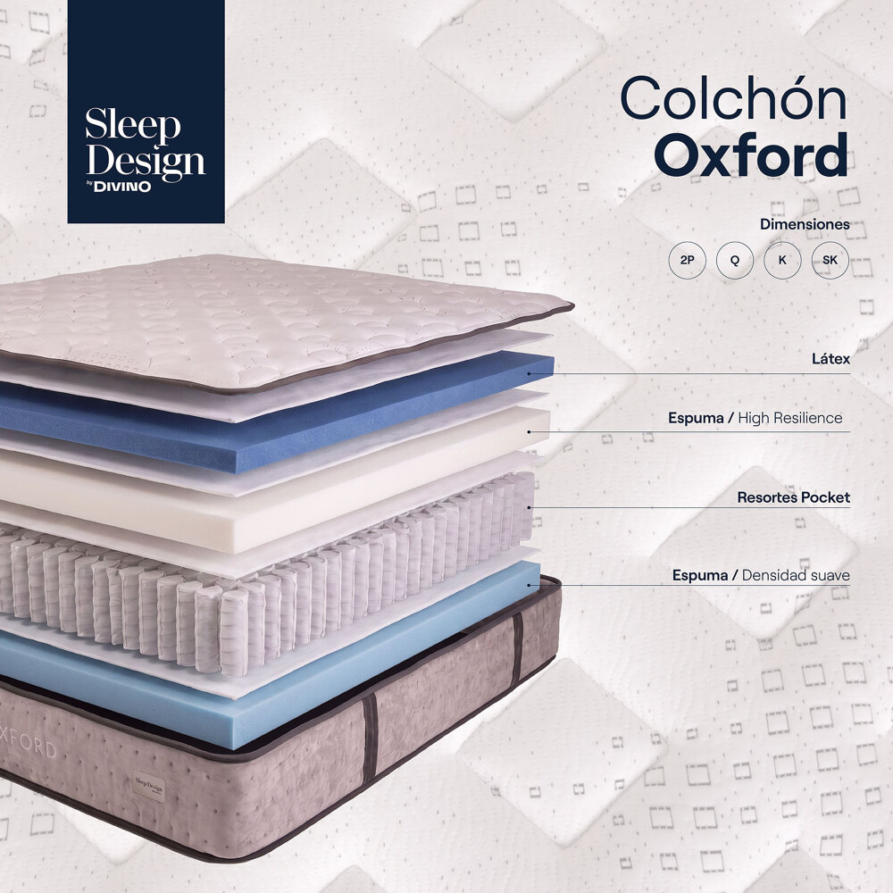 COLCHÓN QUEEN RESORTESPOCKET OXFORD