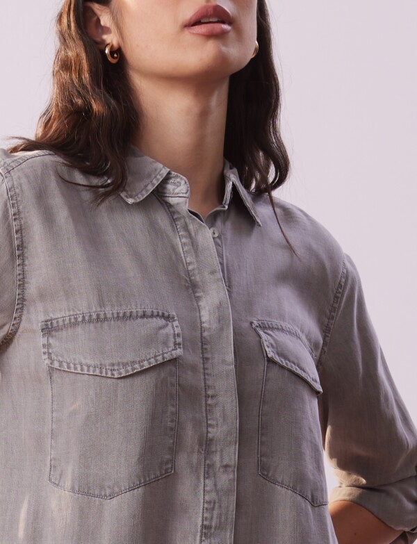 Camisa Tencel GRIS