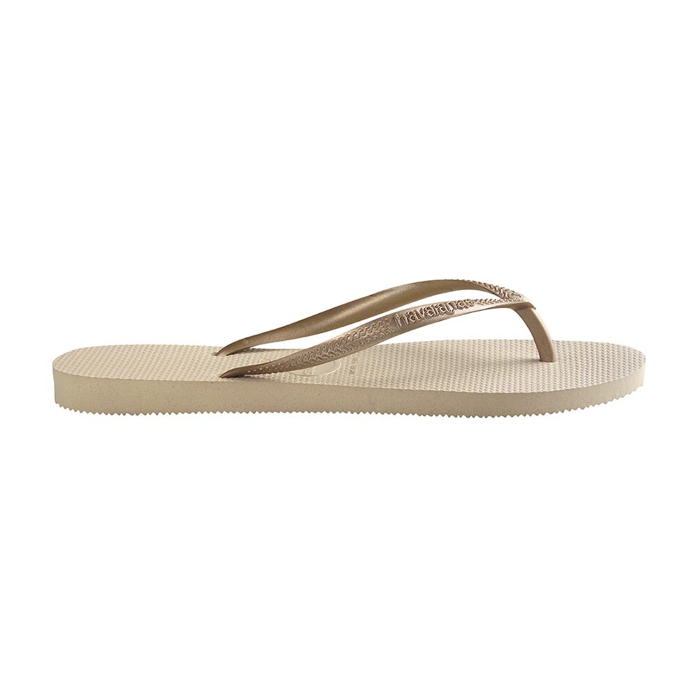 Sandalias Havaianas Slim Mujer Gris Arena/Dorado Claro