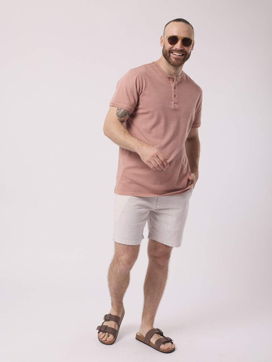 T-shirt sobreteñida - tostado 