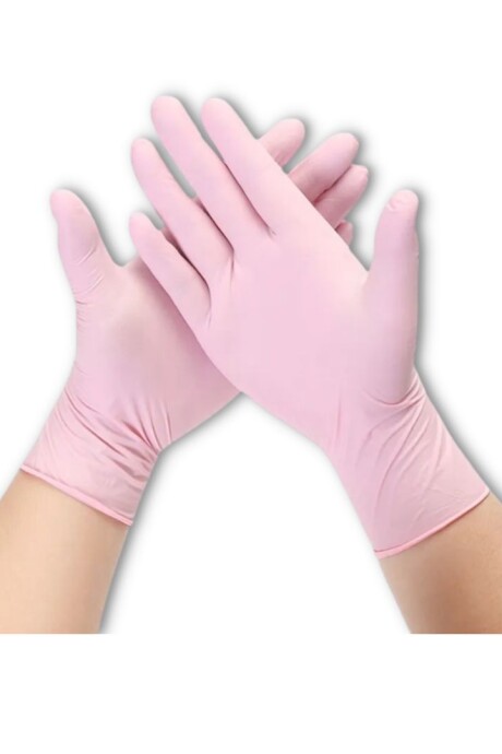 Guantes de Nitrilo Sakira caja x 100 unidades OFERTA CAJA CERRADA X 10 Rosado