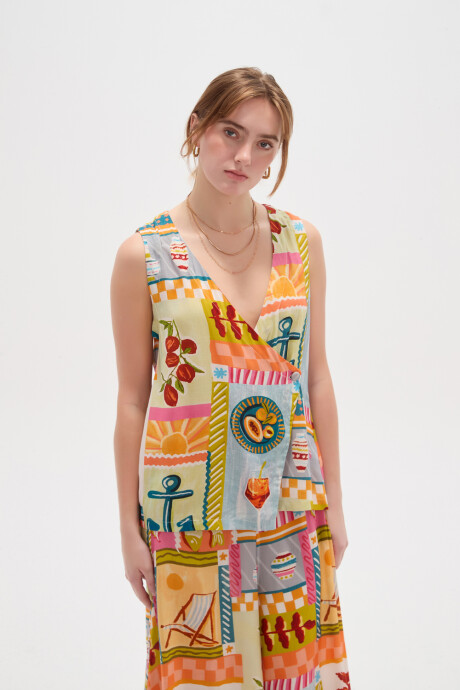 Chaleco Arvon Estampado 1