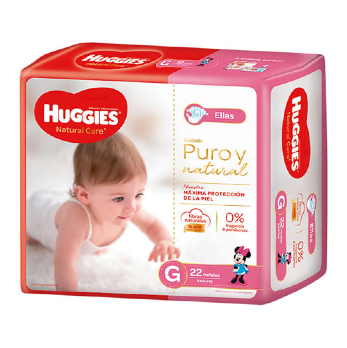 Huggies Natural Care Pañales G para Ellas x22