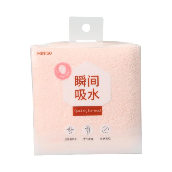 Toalla de cabello rosa