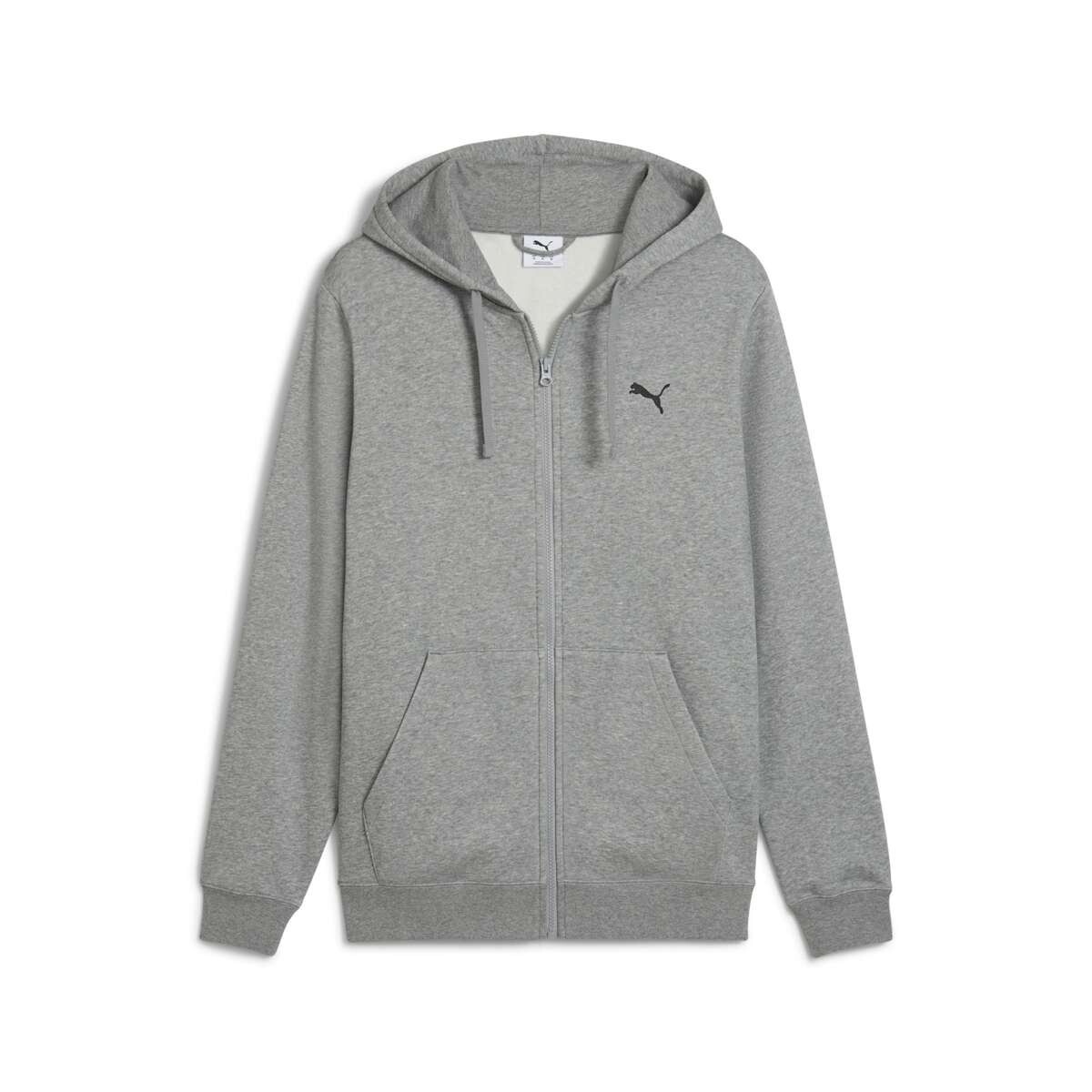 Campera Ess Full-Zip Hoodie Felpa de Hombre - Gris 