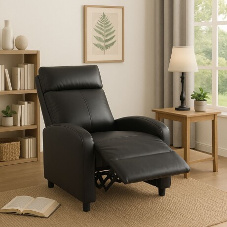 Sillon reclinable 1 cuerpo Negro